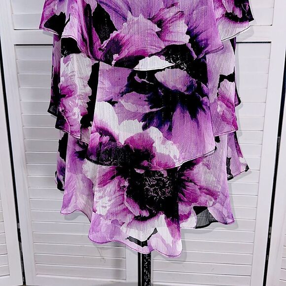 SLNY Dress Size 8 Cocktail Floral Sleeveless NWT - Picture 11 of 14